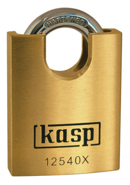 KASP HIGH SECURITY PREMIUM BRASS PADLOCK - CLOSED SHACKLE- K12540XD