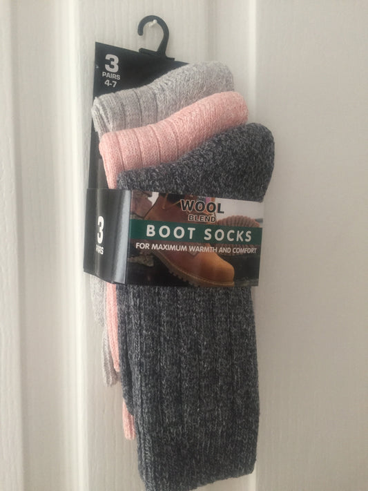 Multi Pack Ladies' Boot Socks (12 pairs)