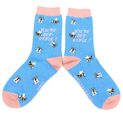 Miss Sparrow  Bee-utiful Socks Sky