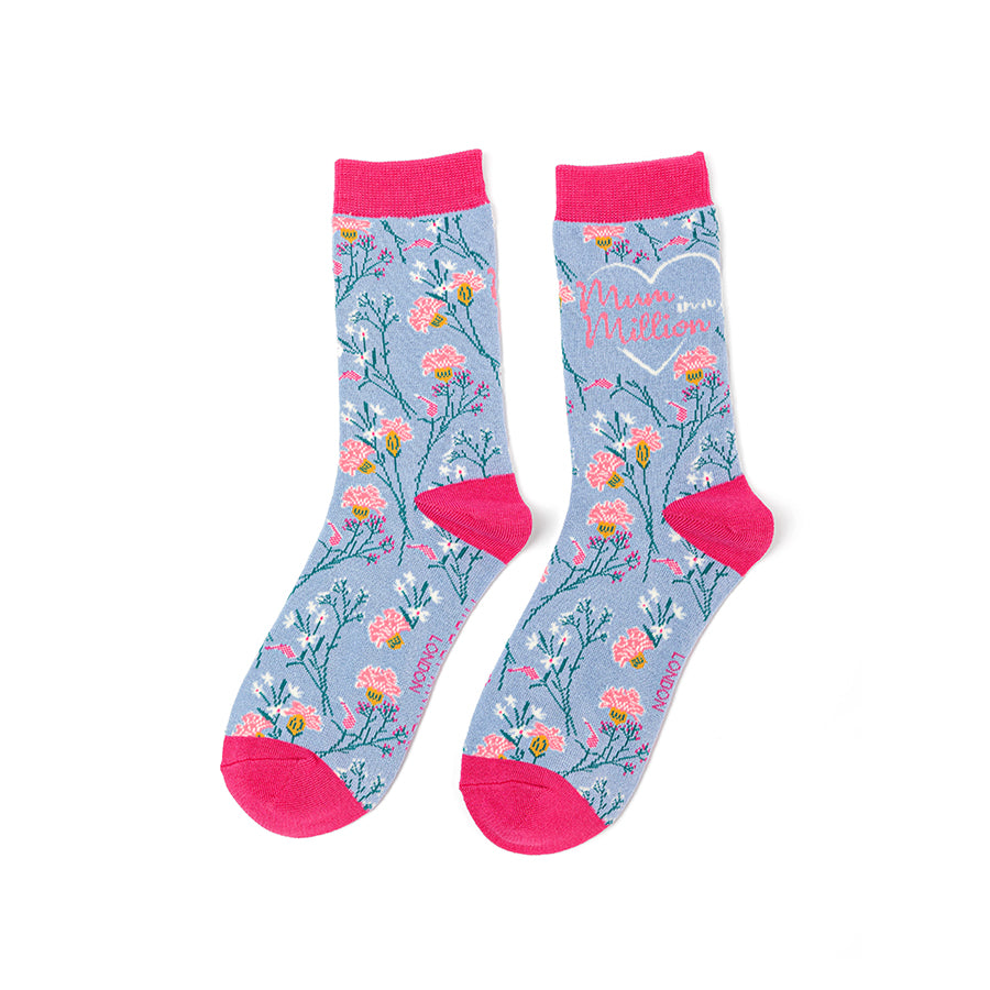 Miss Sparrow  Mum in a Million Socks Powder Blue