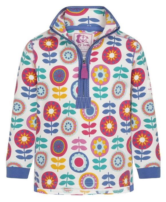 Lazy Jacks Girls 1/4 Zip Kaleidoscope Sweatshirt
