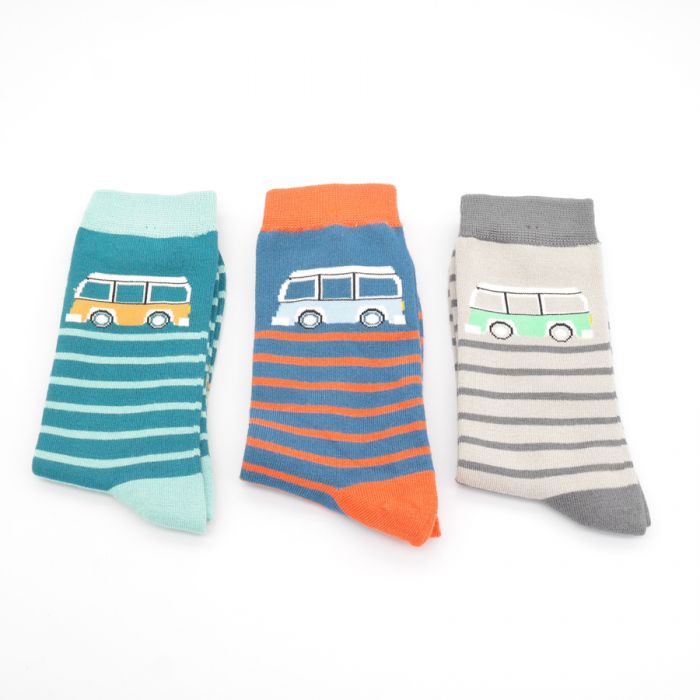 Mr Heron  Camper Stripes Socks Gift Box