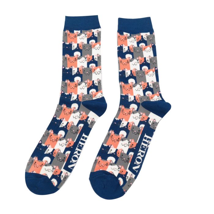 Mr Heron  Happy Cats Navy