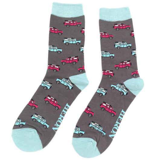 Mr Heron  Jeep Socks Charcoal
