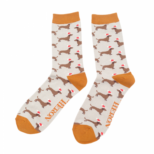 Mr Heron  Sausage Dog Santa Silver