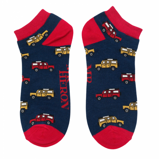 Mr Heron  Ankle Jeep Socks Navy