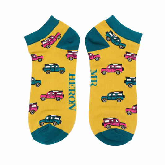 Mr Heron  Ankle Jeep Socks Yellow