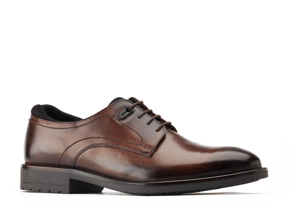 Base London Osprey Burnished Brown Derby Shoe