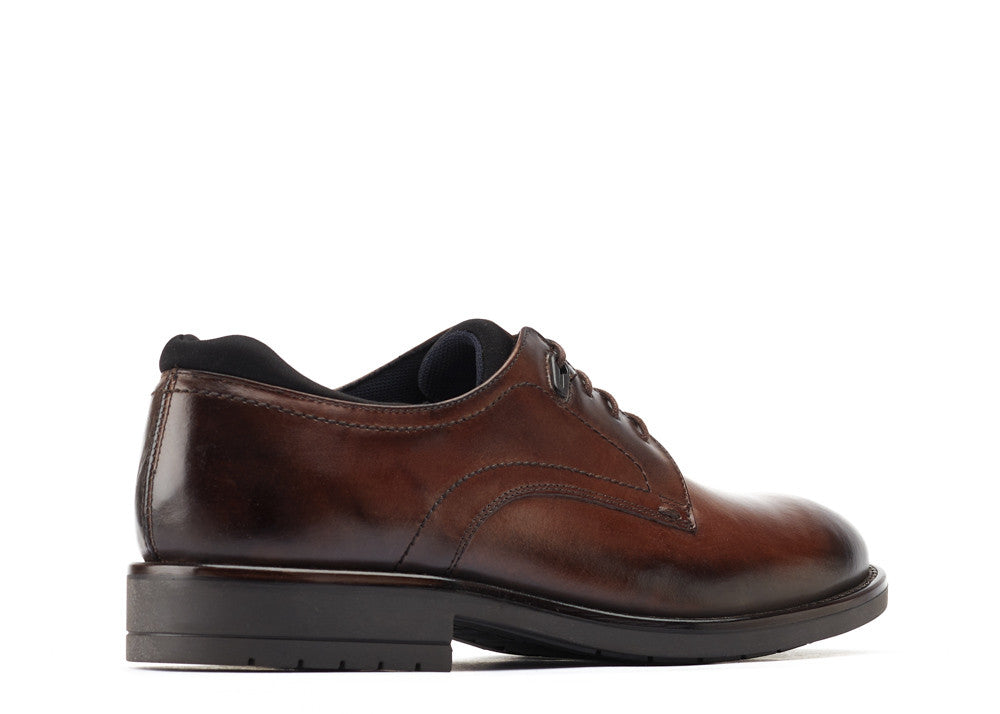 Base London Osprey Burnished Brown Derby Shoe