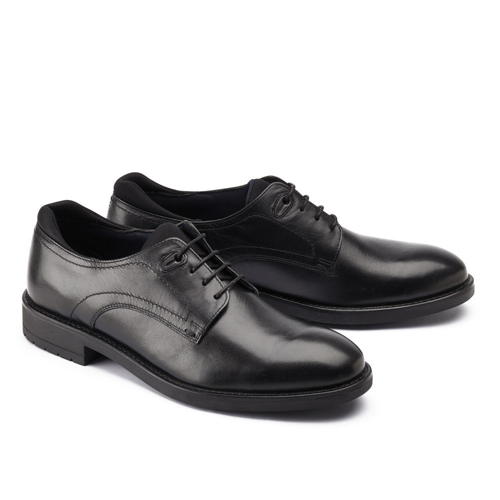 Base London Osprey Black Derby Shoe