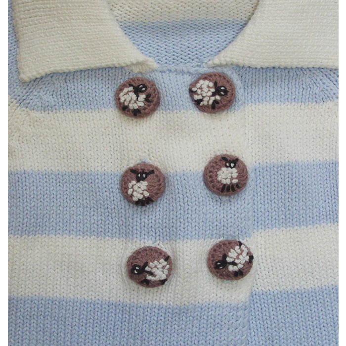 Powell Craft Tractor Knitted Pram Coat