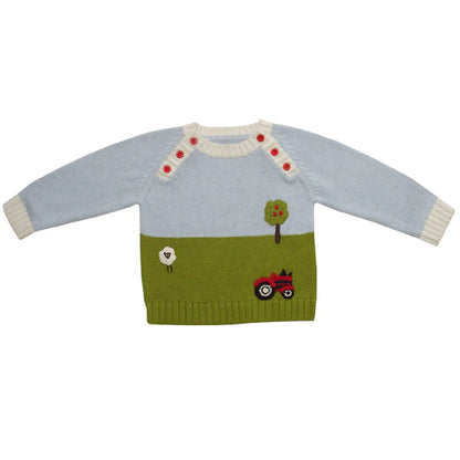 Powell Craft Tractor Crew Neck Jumper