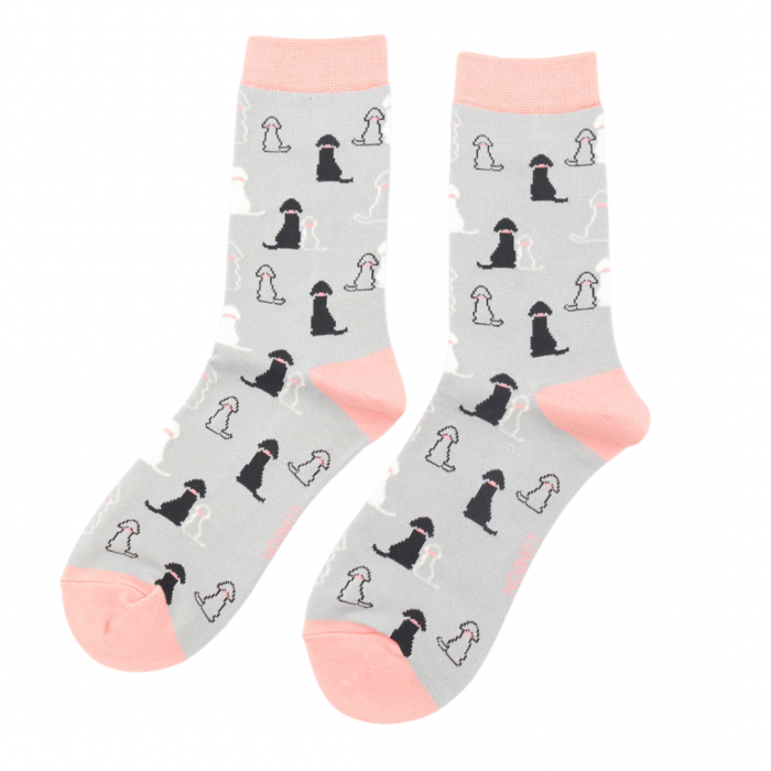 Miss Sparrow  Retriever Sock Silver