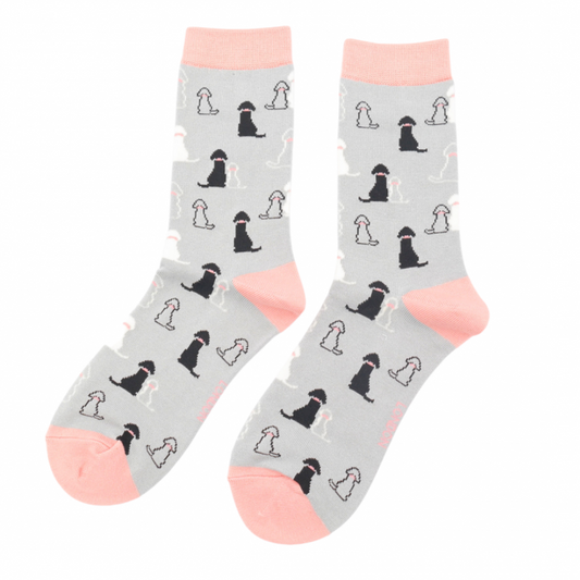 Miss Sparrow  Retriever Sock Silver