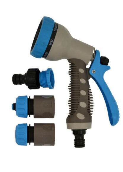 Green Jem 7 Pattern Spray Gun & Fittings Set