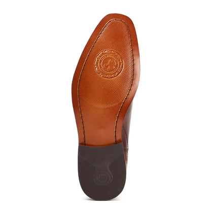 Base London Sikes Dealer Boot Washed Brown Leather Chelsea Style