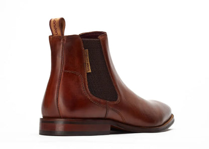 Base London Sikes Dealer Boot Washed Tan Leather Chelsea Style