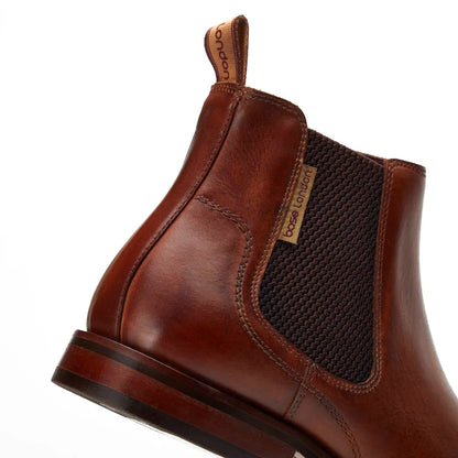 Base London Sikes Dealer Boot Washed Tan Leather Chelsea Style