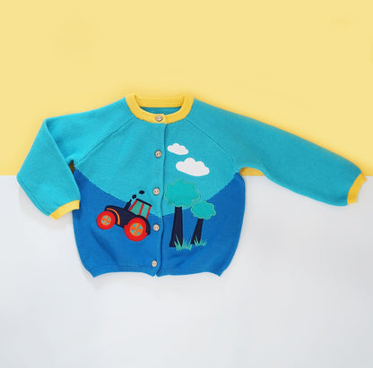 Blade & Rose Farmyard Tractor Cardigan