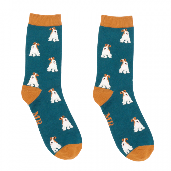 Mr Heron  Fox Terrier Teal