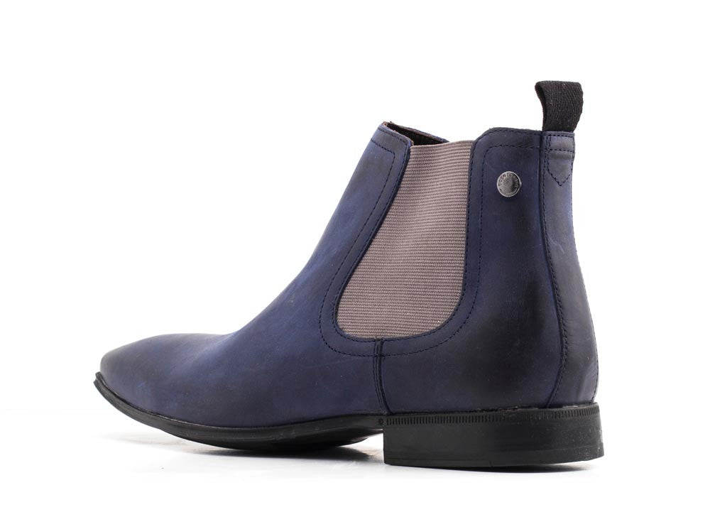 Base London Weaver Oily Navy Grey Finish