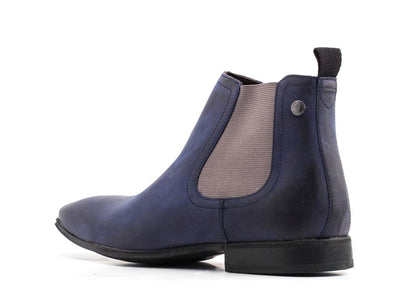 Base London Weaver Oily Navy Grey Finish